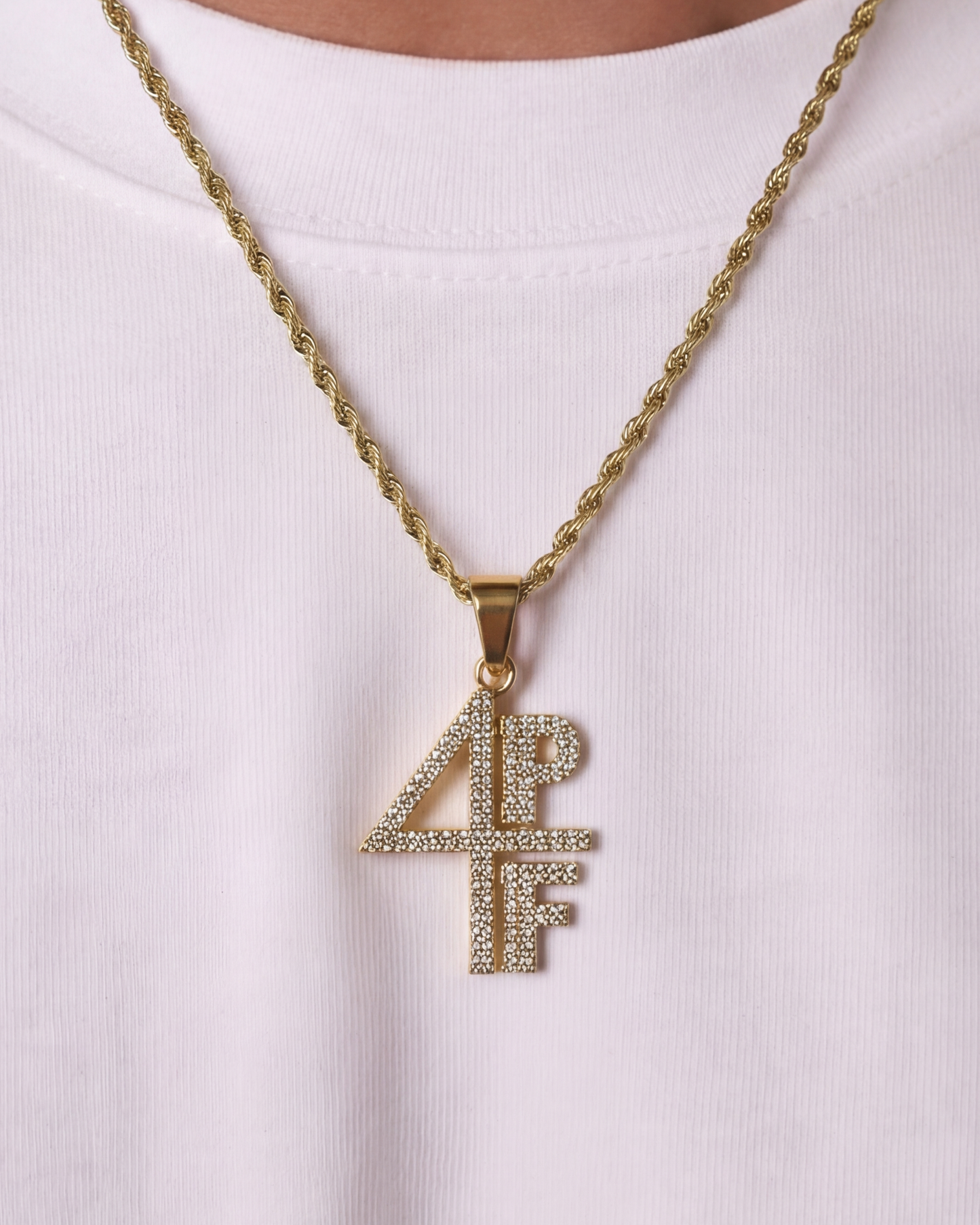 4PF KETTING - GOUD