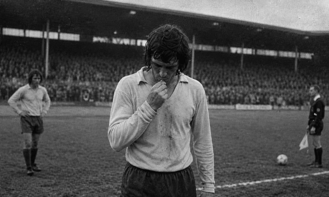 Player on the soccer pitch wearing jewellery