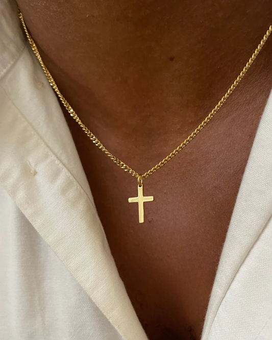 CROSS KETTING - GOUD