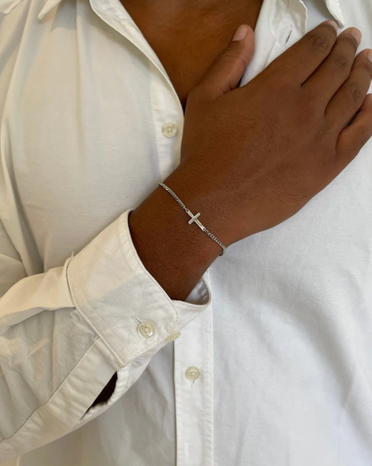 CROSS ARMBAND - ZILVER