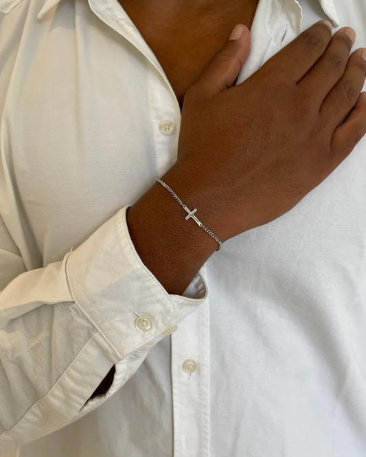 CROSS ARMBAND - ZILVER