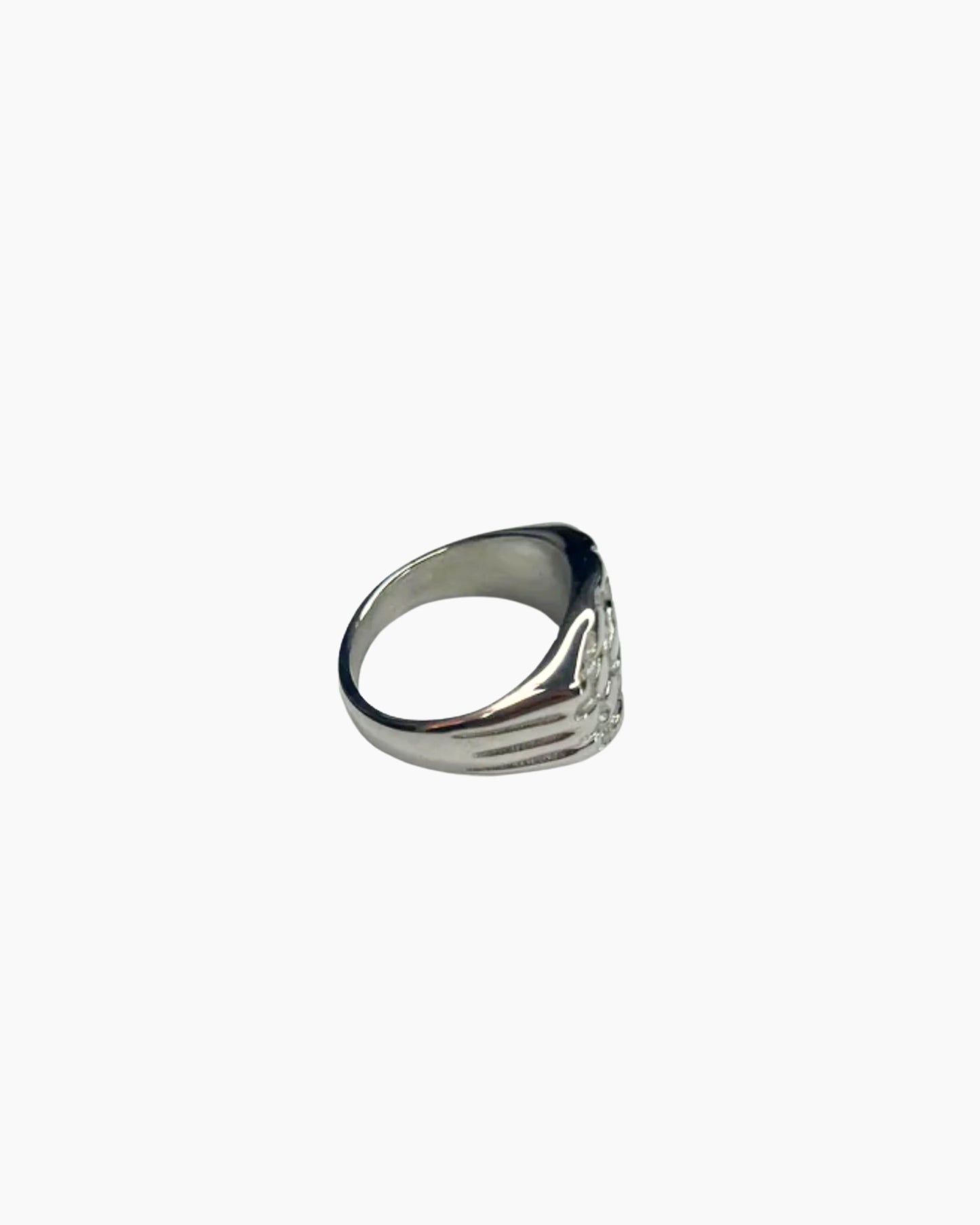 Classic nugget ring silver product image