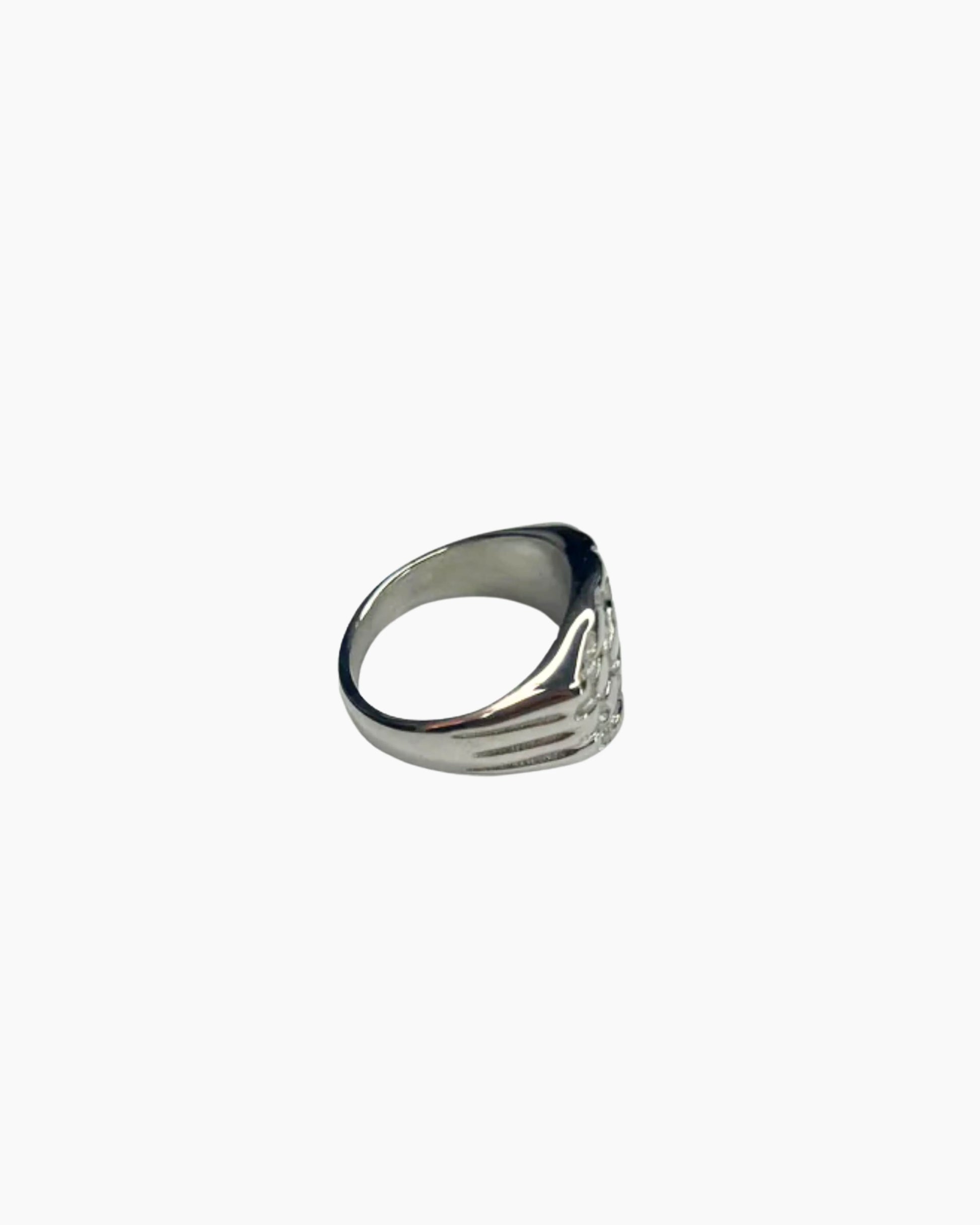 Classic nugget ring silver product image