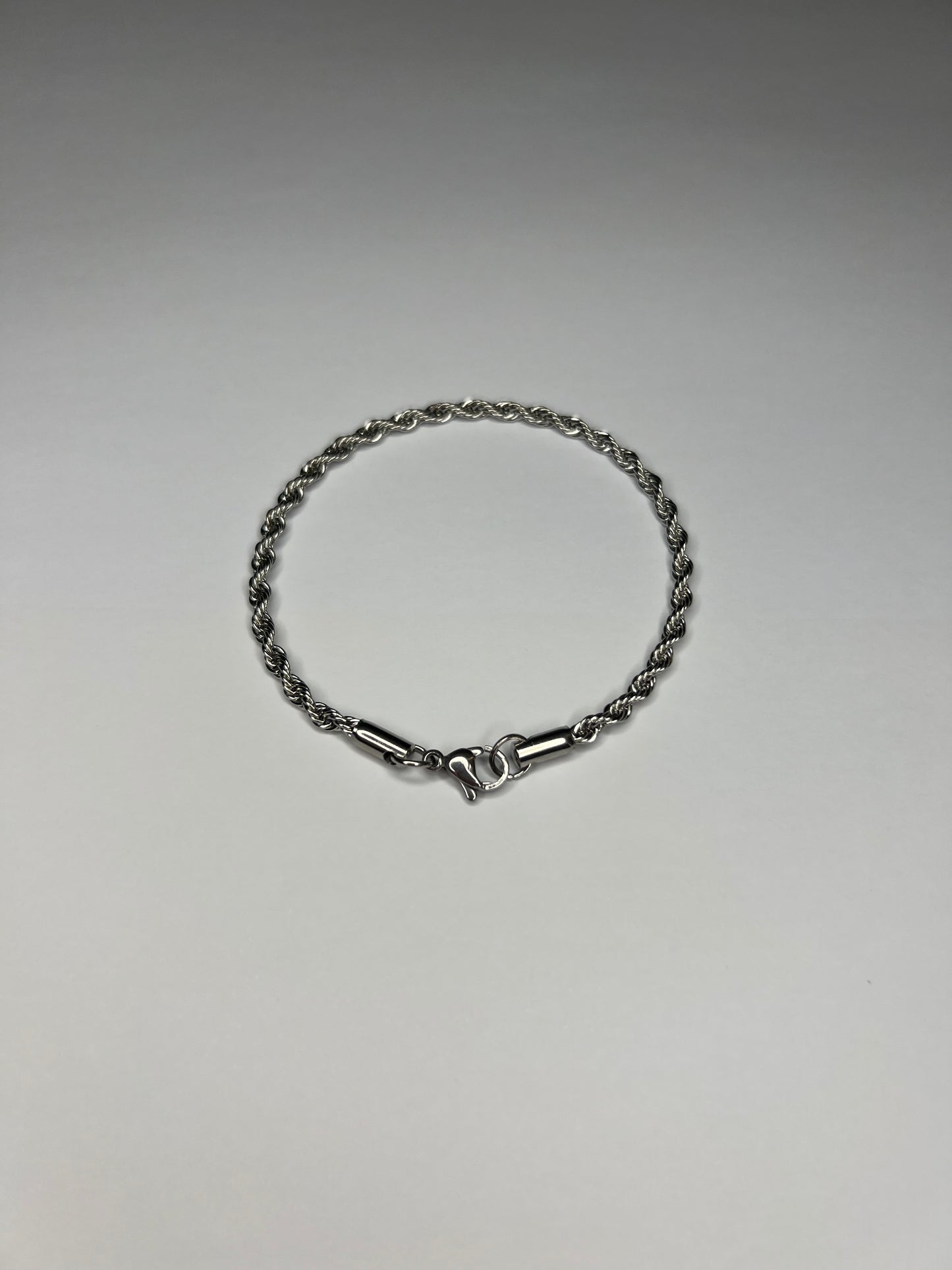 CLEAN ROPE BRACELET - 3MM SILVER