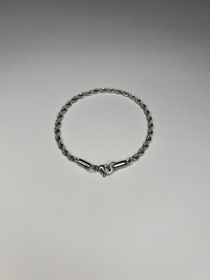 CLEAN ROPE BRACELET - 3MM SILVER