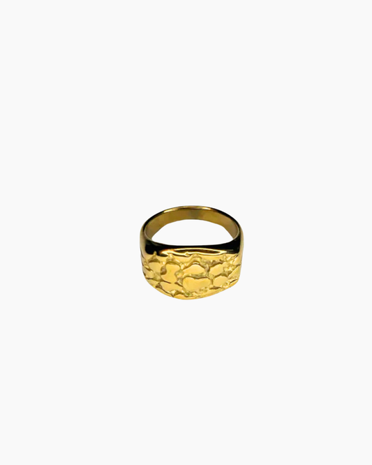 CLASSIC NUGGET RING - GOUD