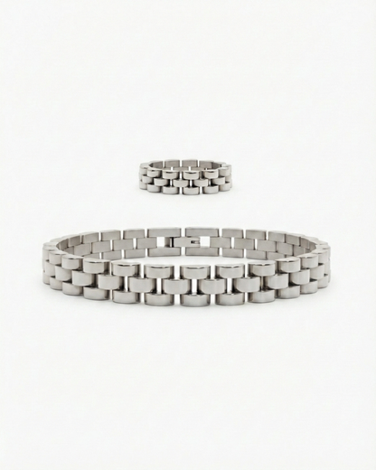 SCHAKEL SET - ZILVER