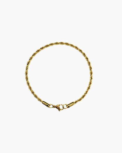 CLEAN ROPE BRACELET - 3MM 18K GOLD