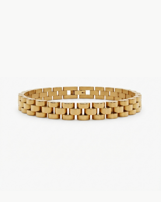 SCHAKEL ARMBAND - GOUD