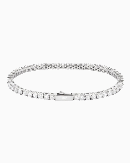TENNIS BRACELET - 3MM SILVER image 1