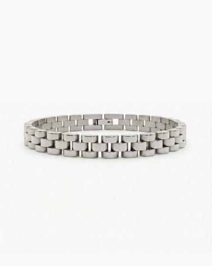 SCHAKEL ARMBAND - ZILVER