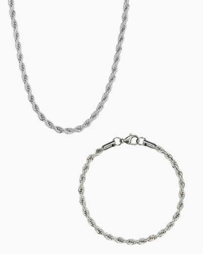 CLEAN ROPE SET - 3MM ZILVER