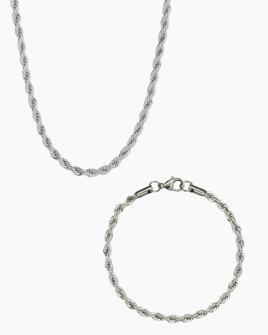 CLEAN ROPE SET - 3MM ZILVER