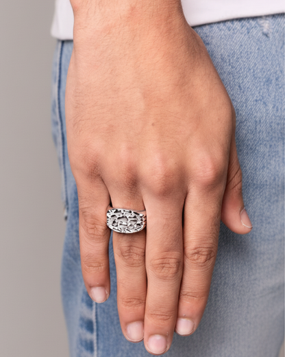 CLASSIC NUGGET RING - SILVER