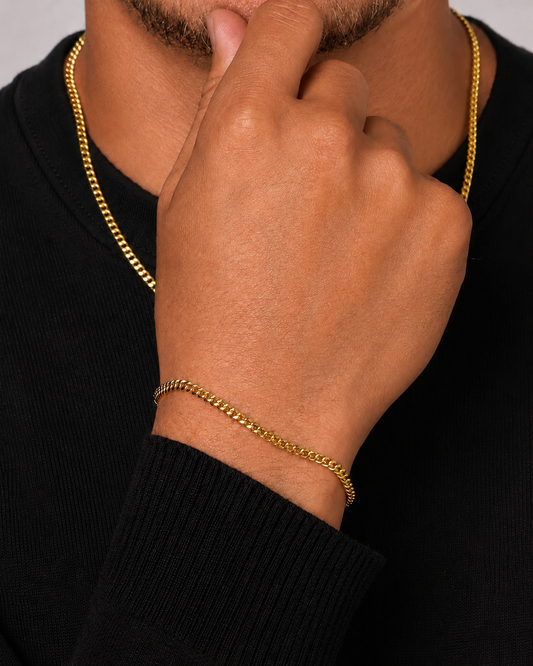 CUBAN KETTING - 3MM GOUD