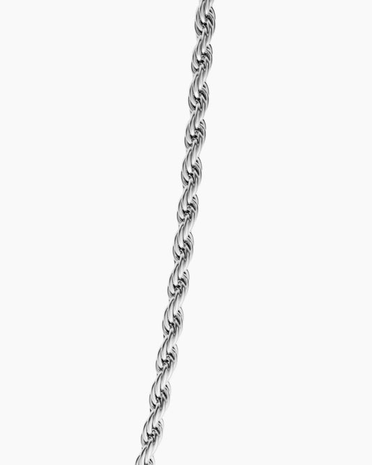 Clean rope chain silver 3mm details image
