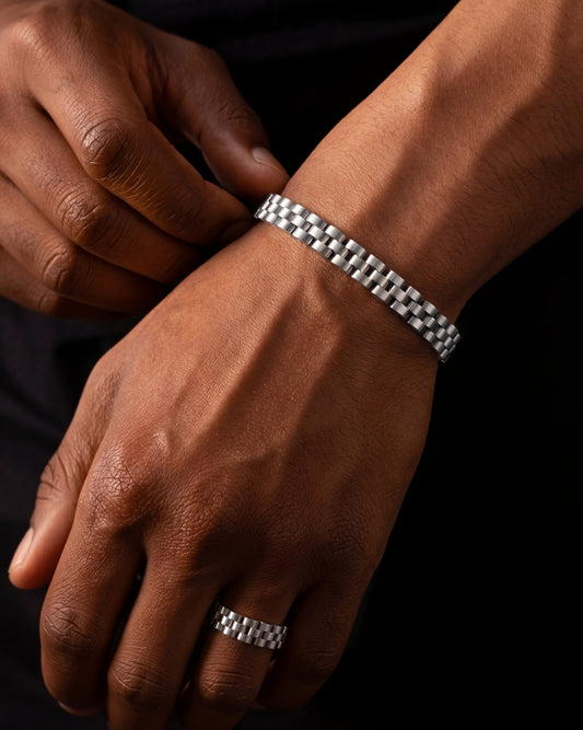 SCHAKEL SET - ZILVER