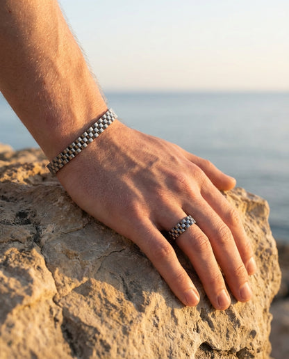 SCHAKEL SET - ZILVER