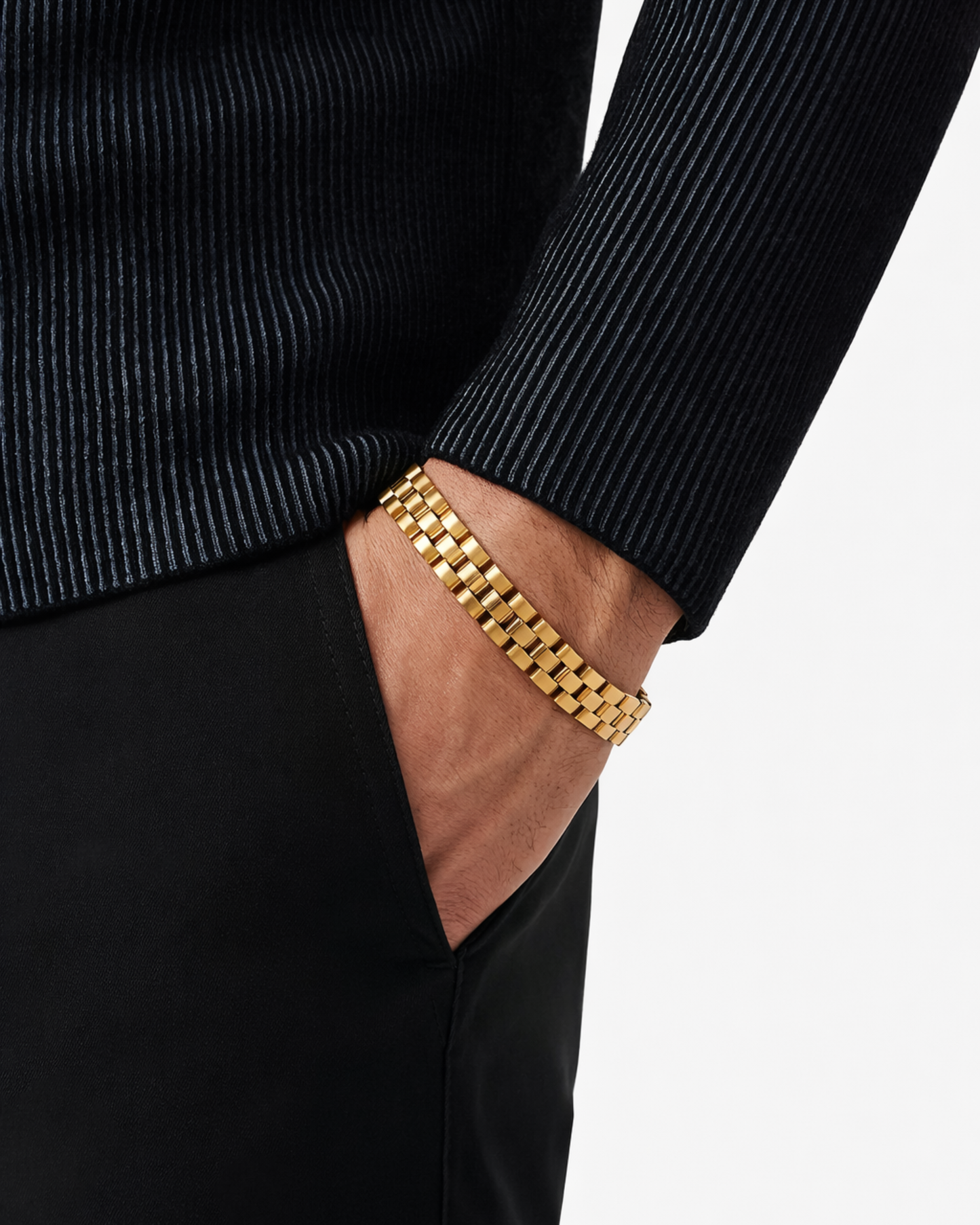 SCHAKEL ARMBAND - GOUD