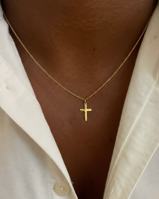 CROSS KETTING - GOUD