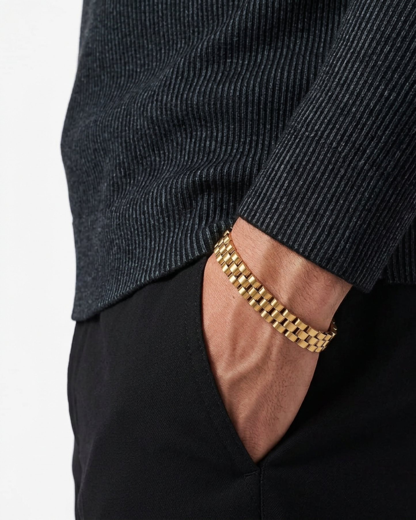 SCHAKEL ARMBAND - GOUD