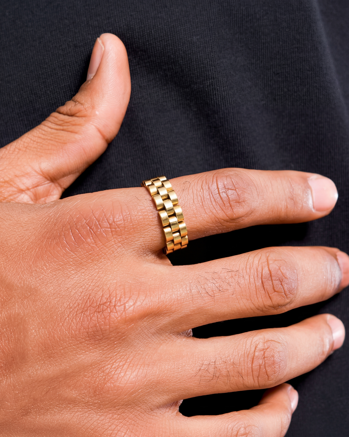SCHAKEL RING - GOUD