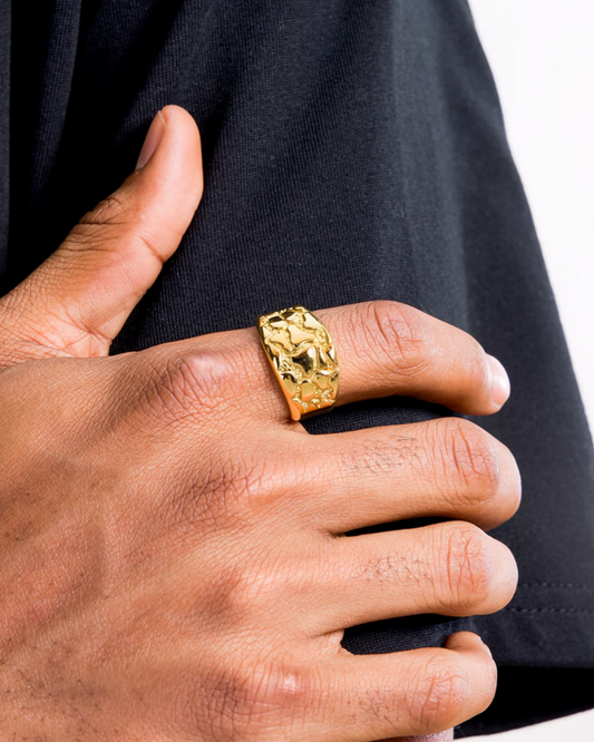 CLASSIC NUGGET RING - GOUD