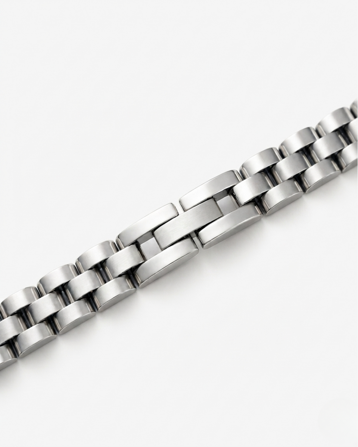 Schakel Link Set silver studio close up clasep