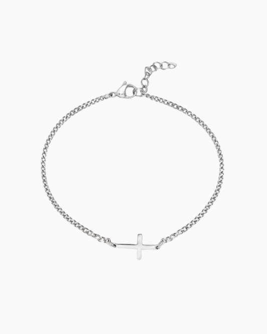 Silver bracelet product photo