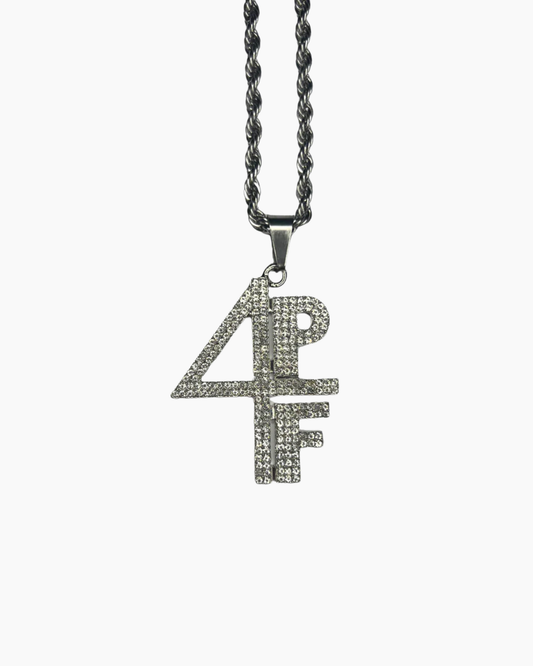 Silver pendant chain necklace product photo