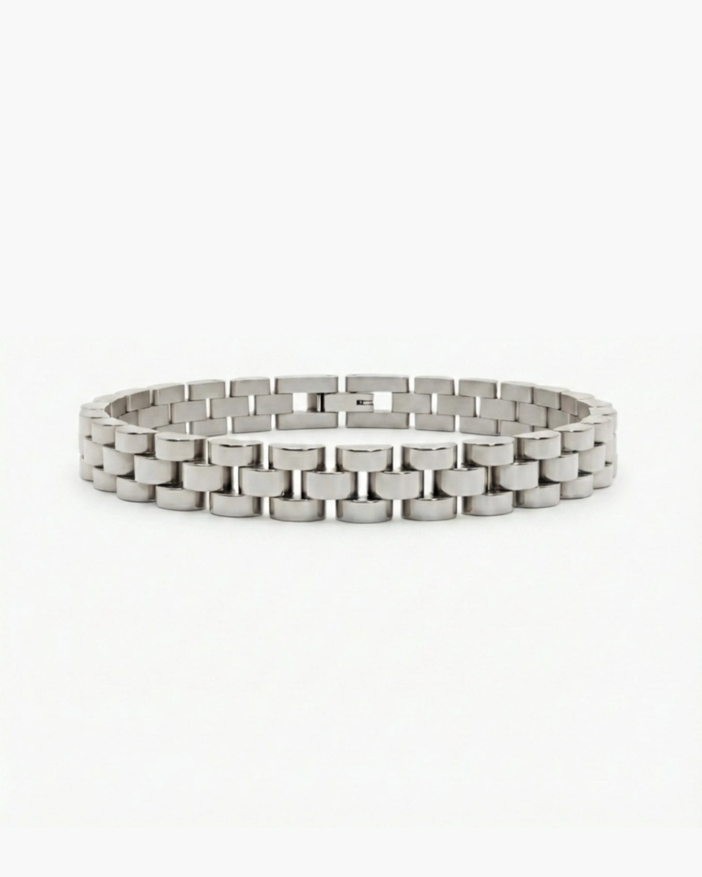 Silver link bracelet product image