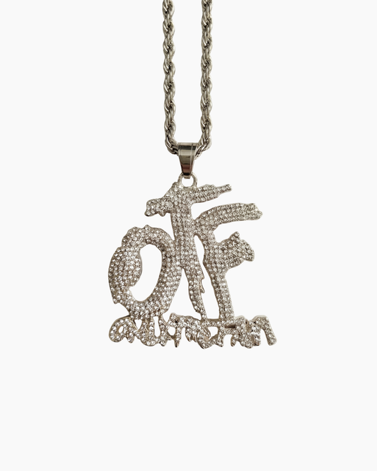 Silver pendant chain necklace product image